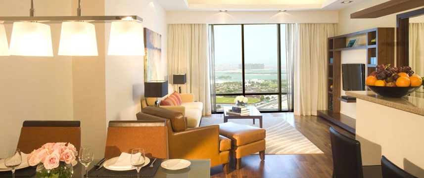 Fraser Suites  Dubai Living Area View